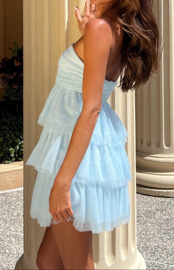 Bella Blue Mini Partykleid