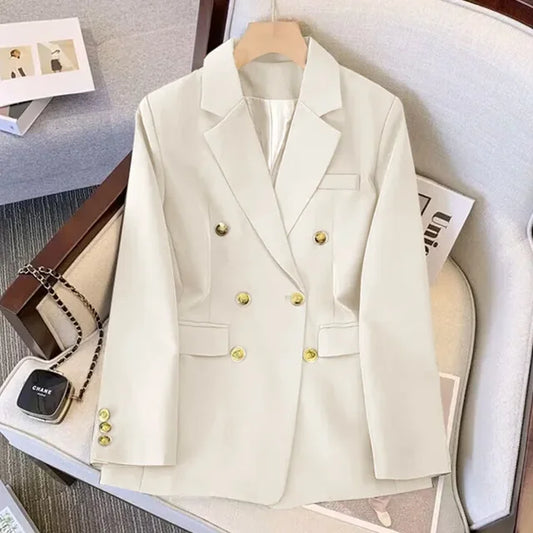 White jacket with gold buttons - Elena