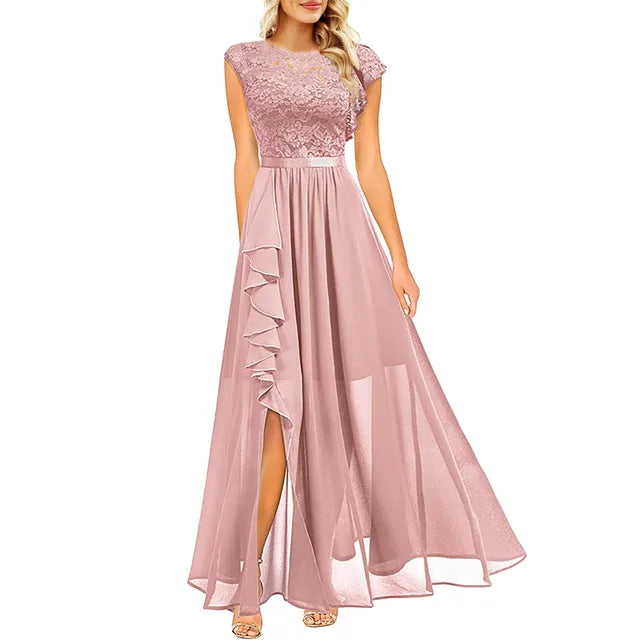 Isabella - Pink Flutter Dress