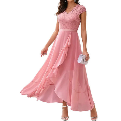 Isabella - Pink Flutter Dress