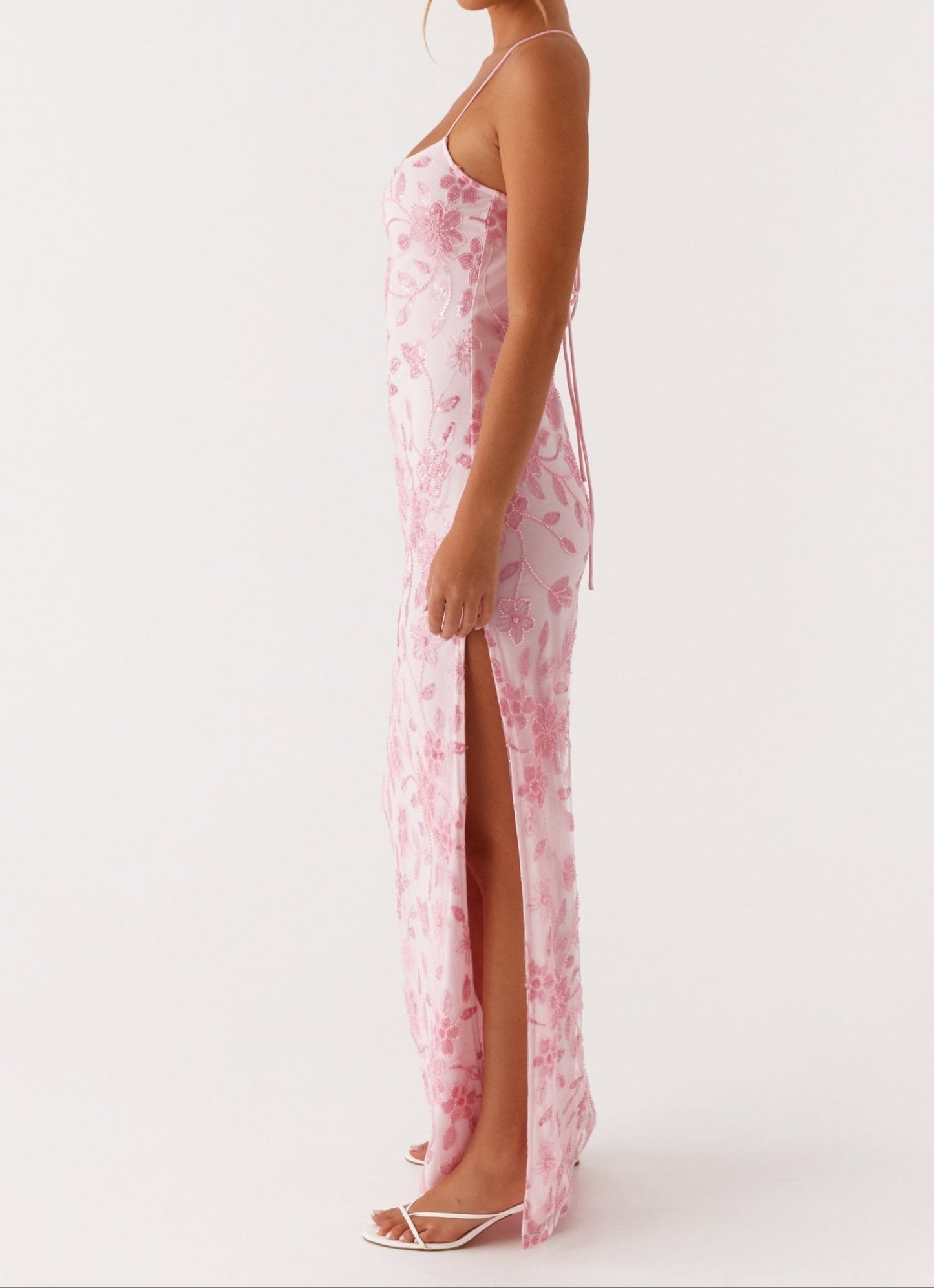 Robe longue Florencia – Rose