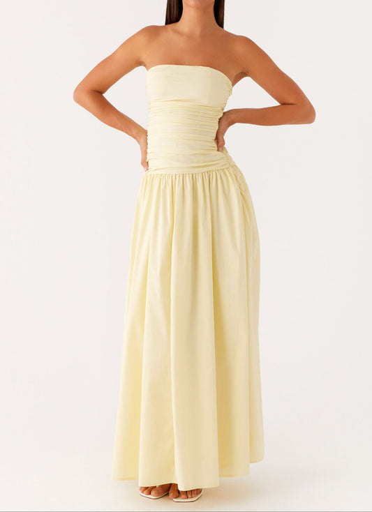 Violeta Maxi Dress – Yellow
