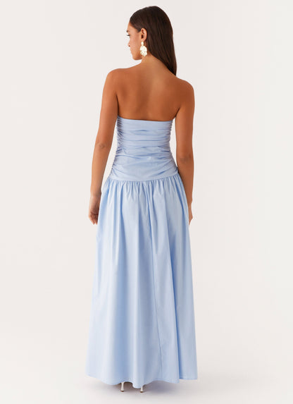 Ricciarda Maxikleid – Blau