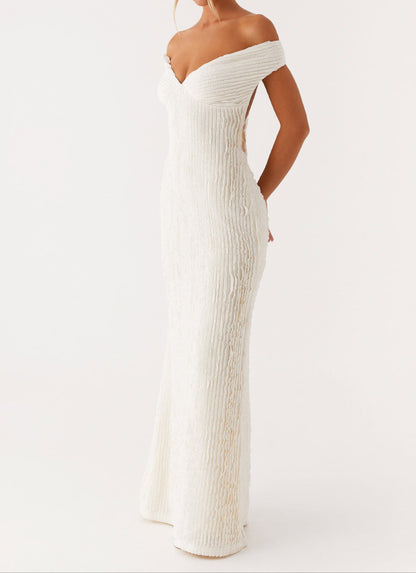 Fernanda Maxikleid – Elfenbein