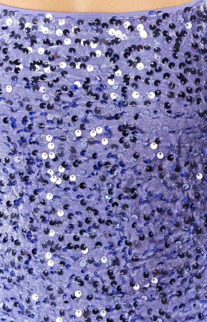 Ottavia Charming Lilac Sequin Mini Dress