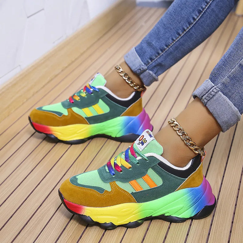 Bunter Regenbogen-Sneaker - Max