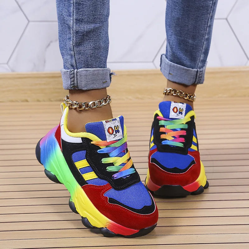 Bunter Regenbogen-Sneaker - Max