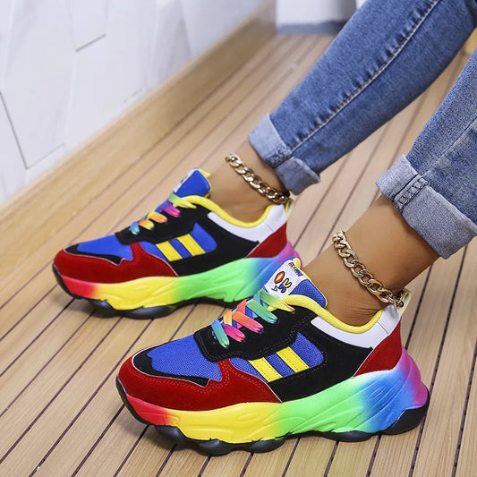 Bunter Regenbogen-Sneaker - Max