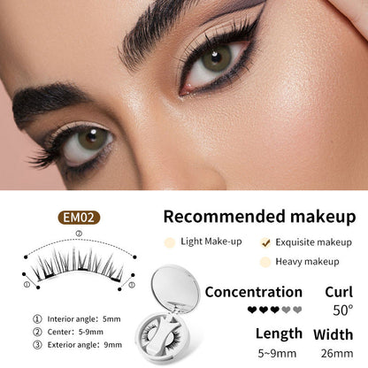 Portable magnetic false eyelashes