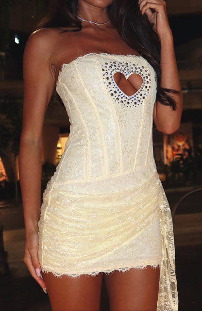 Sofia Minikleid – Zitronengelb