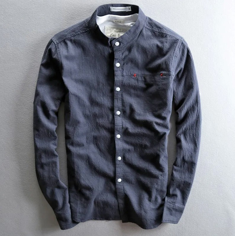 Classic shirt with fine structure