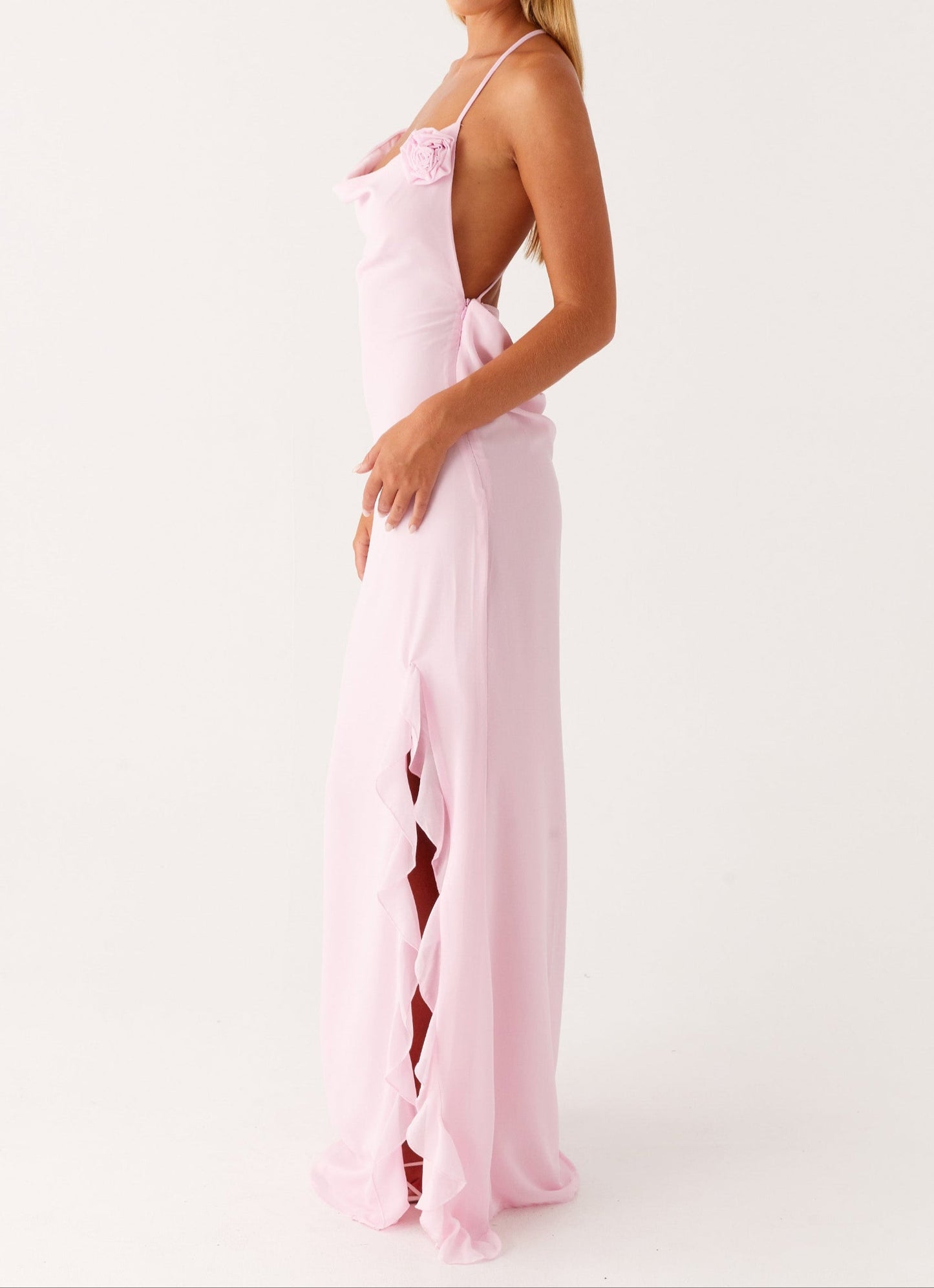 Robe longue Carolina – Rose