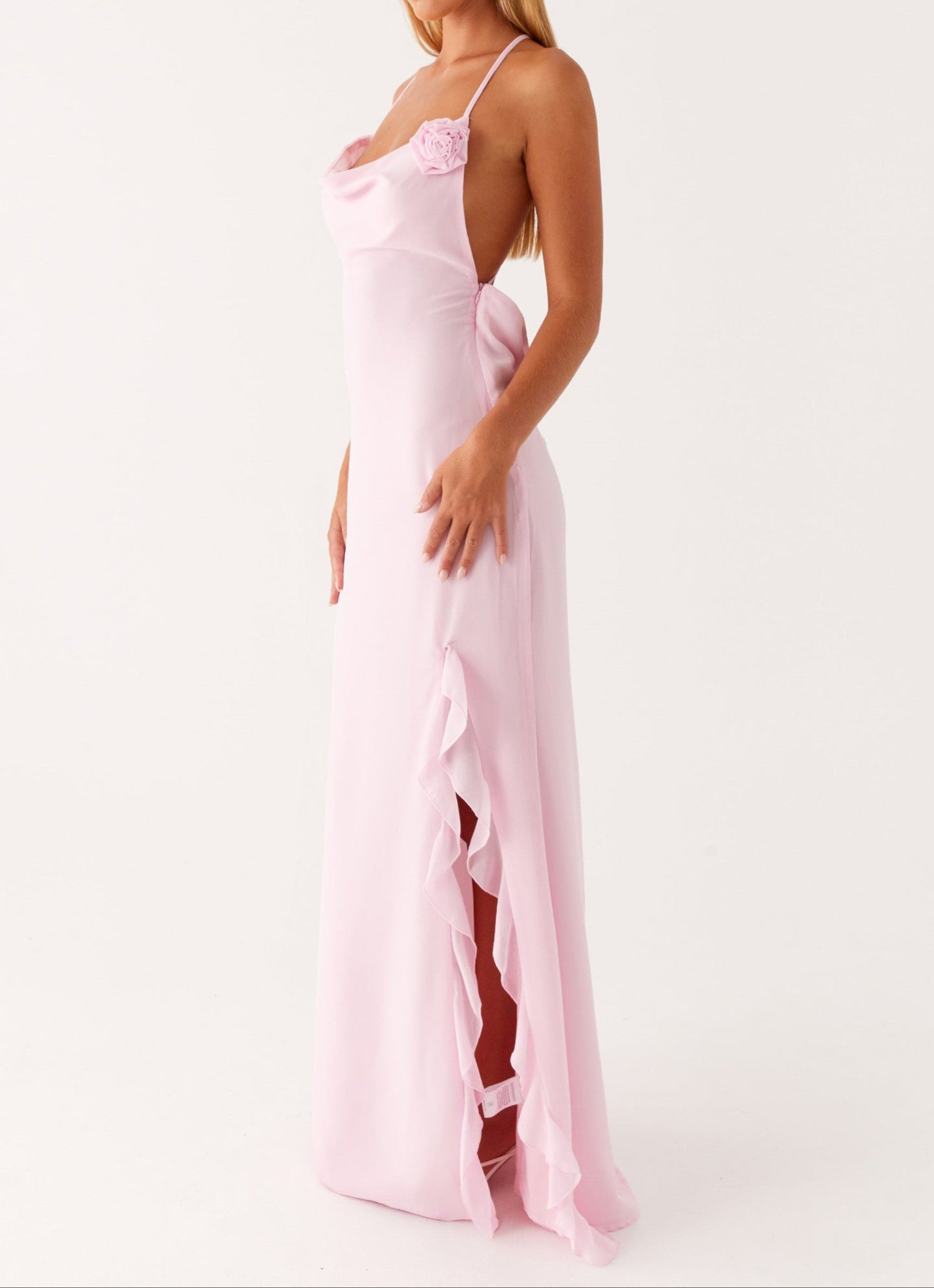 Robe longue Carolina – Rose