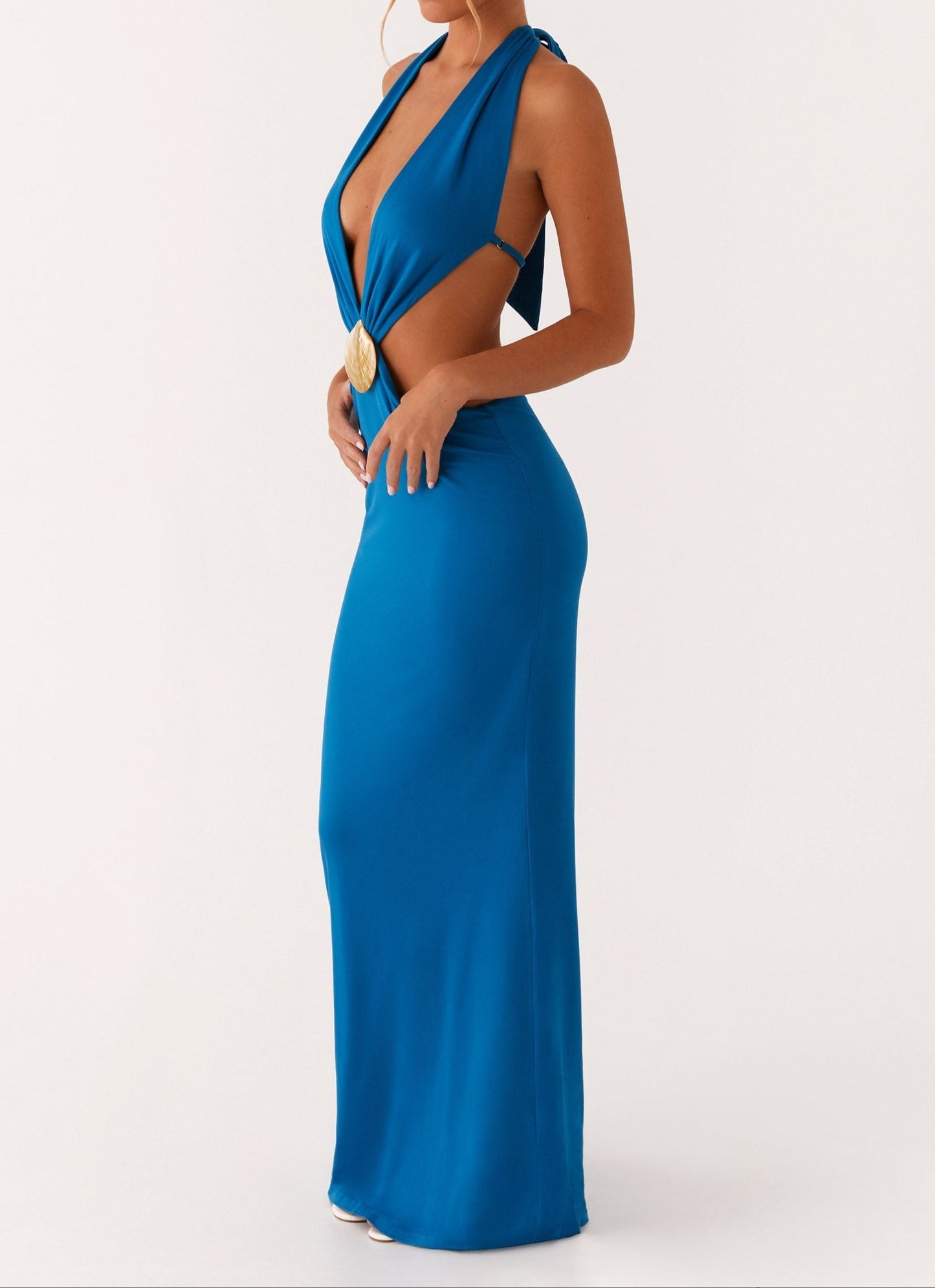 Salome MaxiKleid – Royalblau