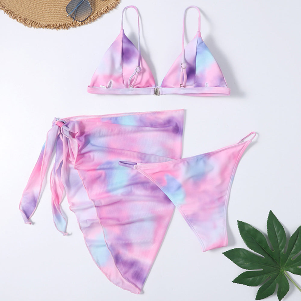 Zuckerwatte 3-teiliges Bikini-Set