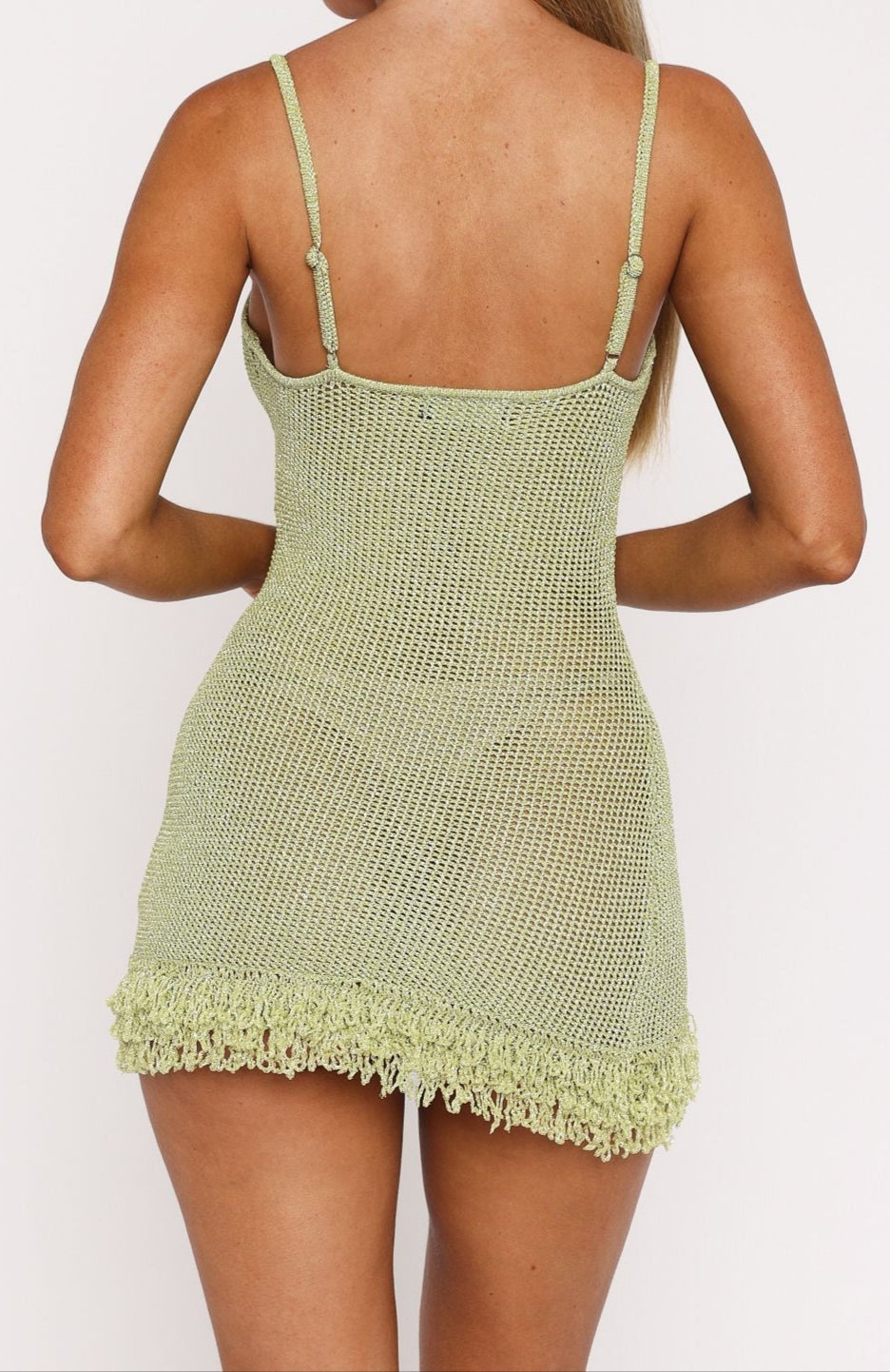 India Minikleid Apfelgrün