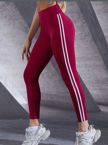 Emilia - Red sports leggings