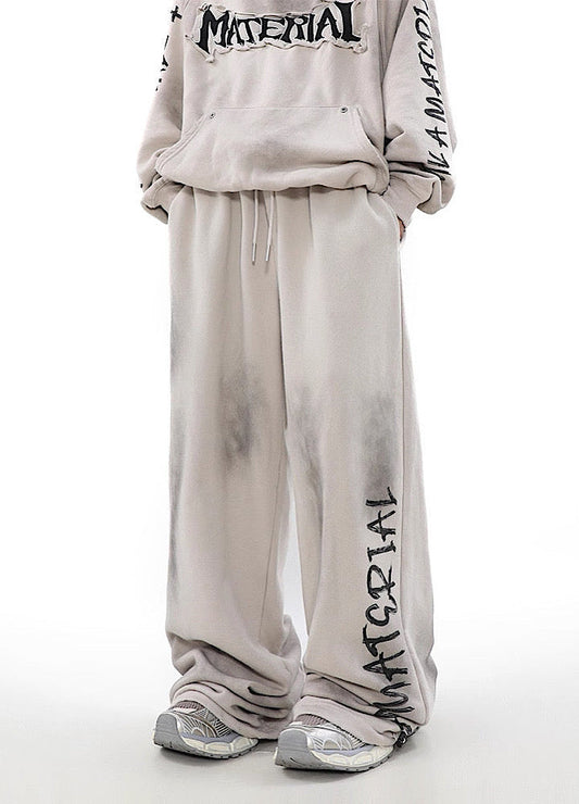 Hip Hop Graffiti Design Drawstring Sweatpants