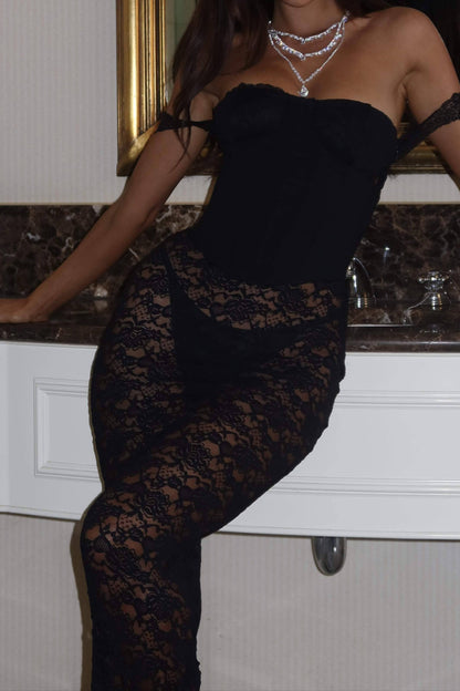 Gemma Maxikleid Schwarz