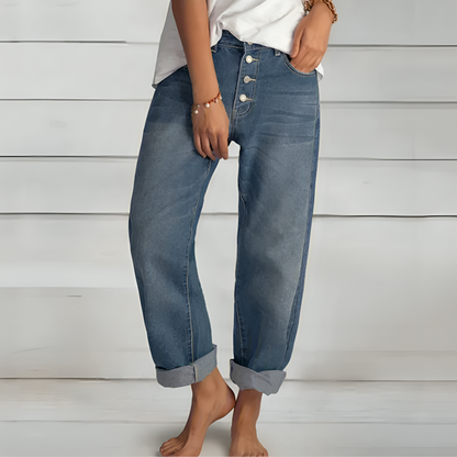 Blaue Boyfriend Jeans - Emma