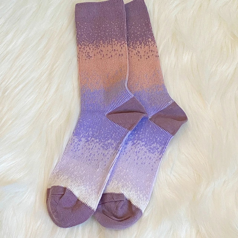 Lässige Socken Mit Farbverlauf Lila