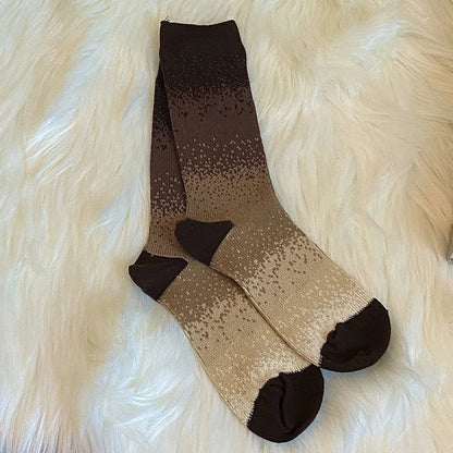 Lässige Socken Mit Farbverlauf Braun