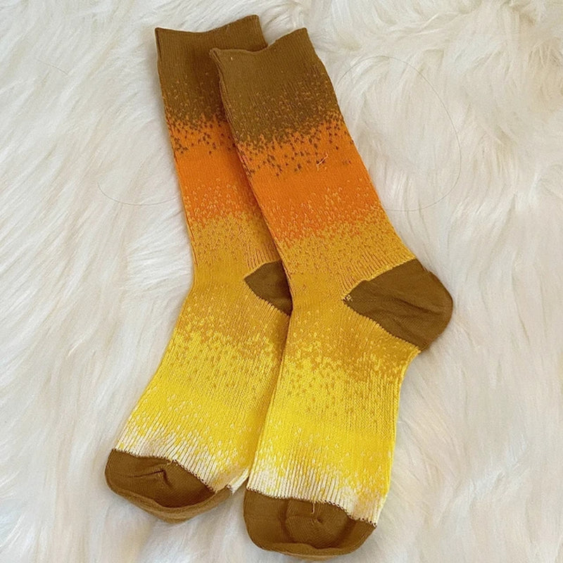 Lässige Socken Mit Farbverlauf Orange