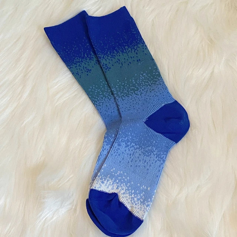 Lässige Socken Mit Farbverlauf Blau