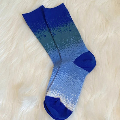 Lässige Socken Mit Farbverlauf Blau