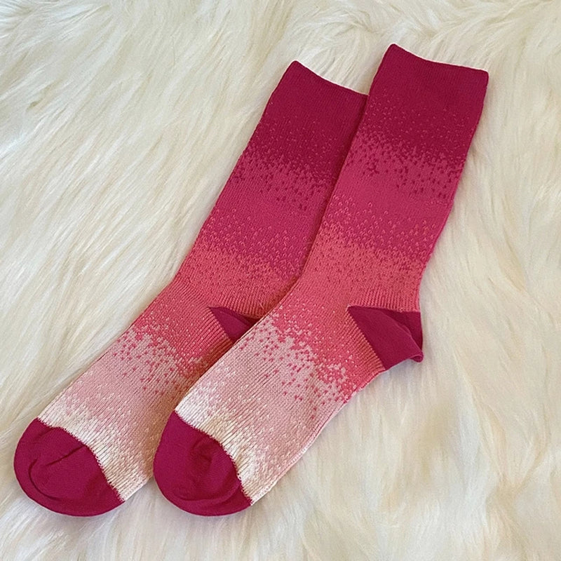 Lässige Socken Mit Farbverlauf Rose