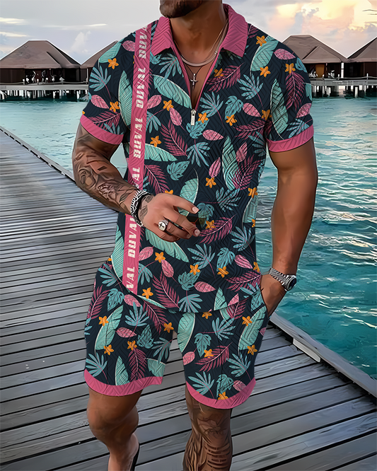 Bali Beach Region Polo Shirt & Shorts Set