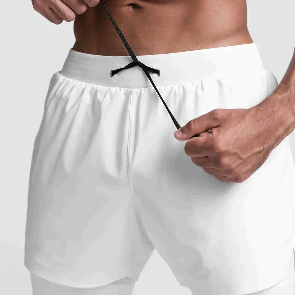 Max Performance - Functional white sports shorts