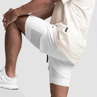 Max Performance - Functional white sports shorts