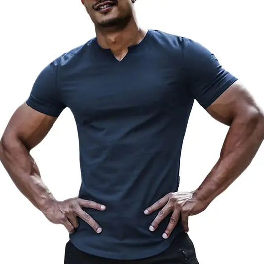 Fabian - Dark blue muscle shirt