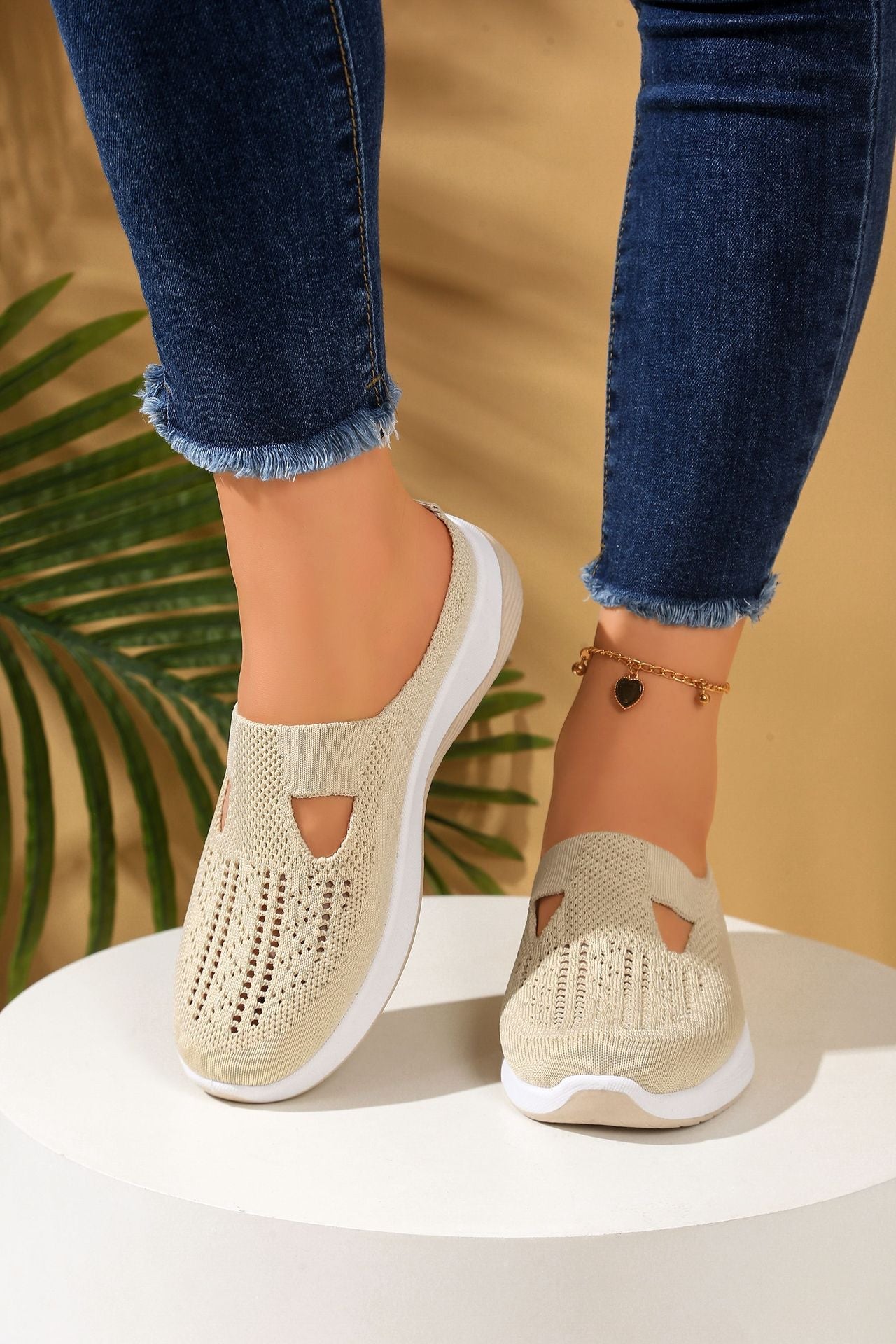 Casual comfort Breathable Knit Slip-on Shoes
