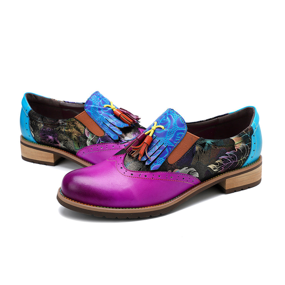 Wonderland Brogue-Lederschuhe mit Quasten