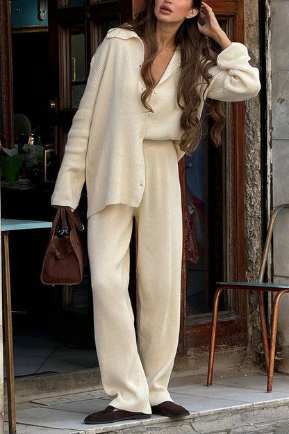 Edinburgh Royal Mile Knitted cardigan and trousers two-piece suit