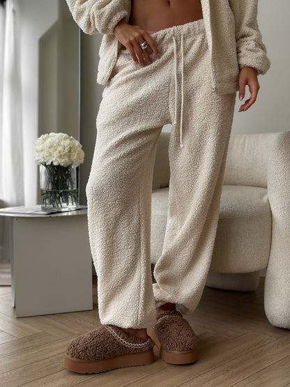 Mood Lift Polar fleece cardigan and trousers set