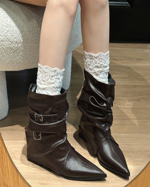 Urban Rider Retro low-heeled mid-calf boots