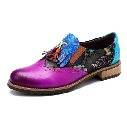 Wonderland Brogue-Lederschuhe mit Quasten