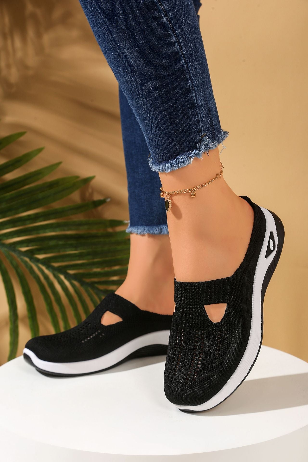Casual comfort Breathable Knit Slip-on Shoes