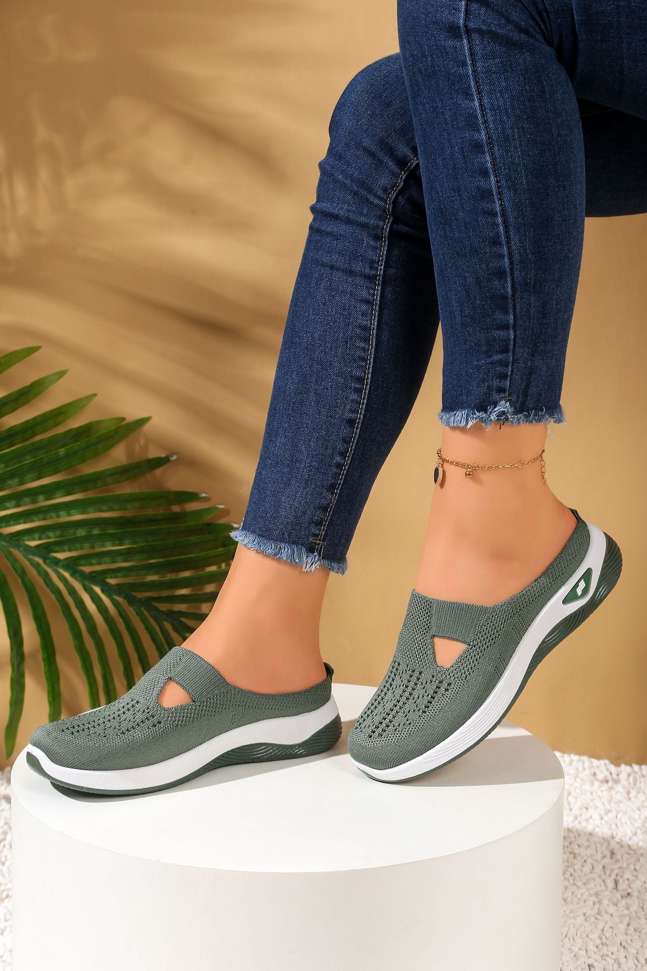 Casual comfort Breathable Knit Slip-on Shoes