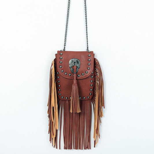 Vintage-Boho-Tasche Braun