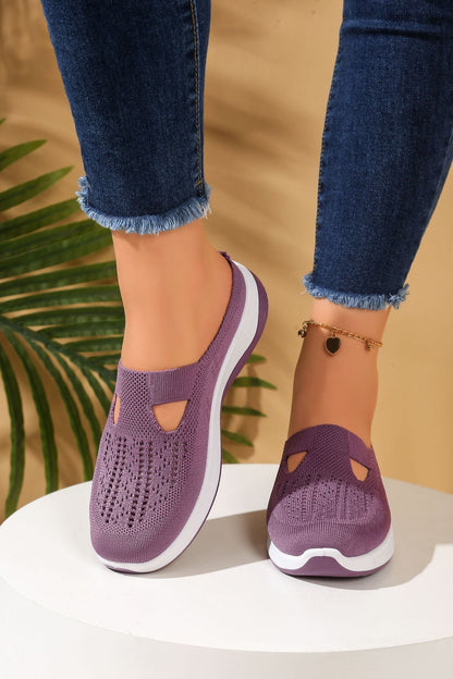 Casual comfort Breathable Knit Slip-on Shoes