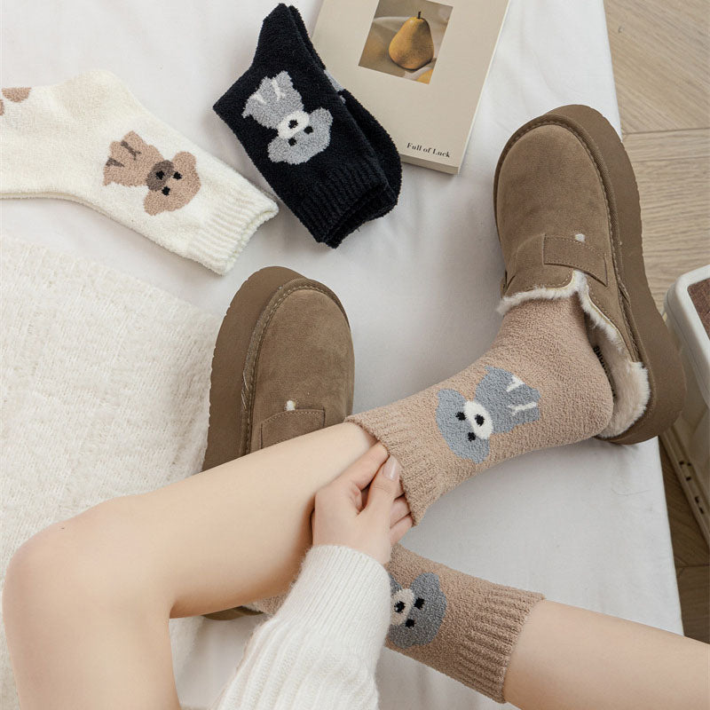 Lässige Socken Mit Cartoon-Hund