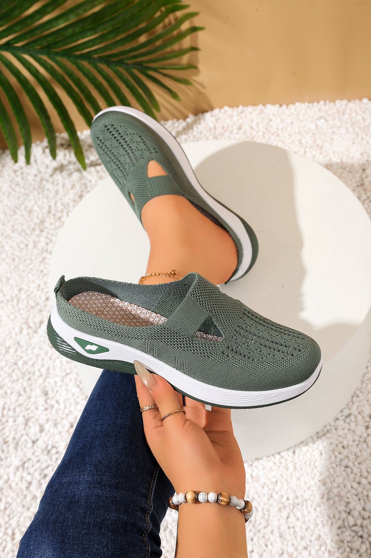Casual comfort Breathable Knit Slip-on Shoes