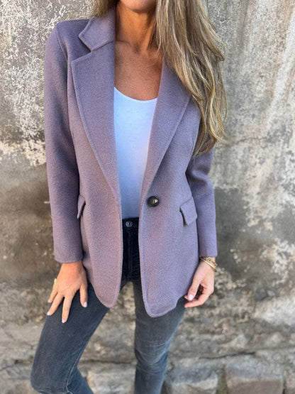 Macaron Colors woolen suit jacket