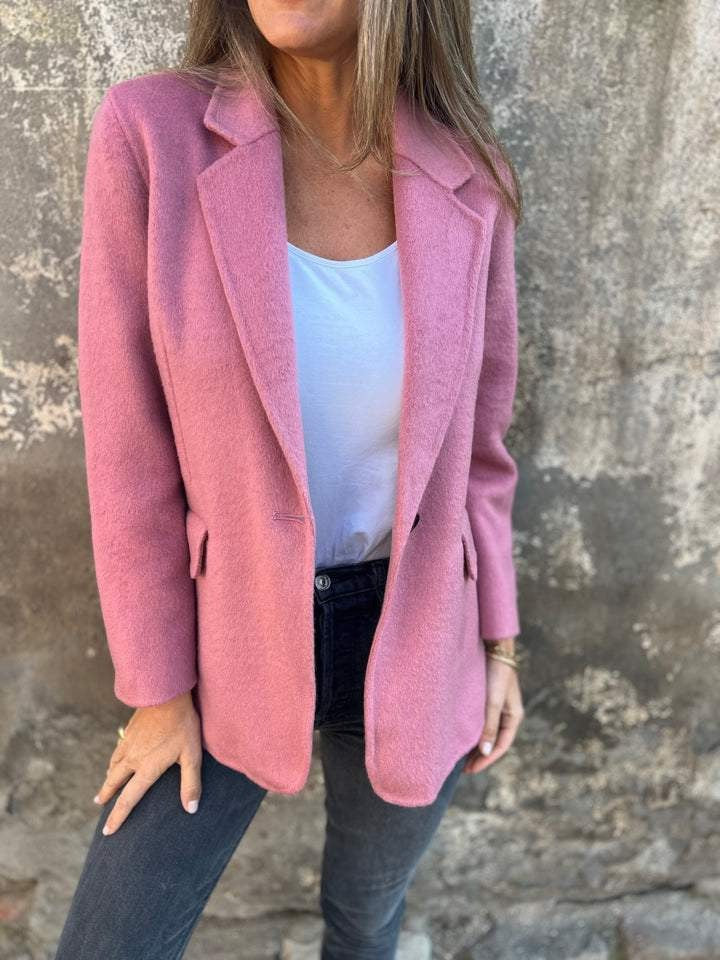 Macaron Colors woolen suit jacket