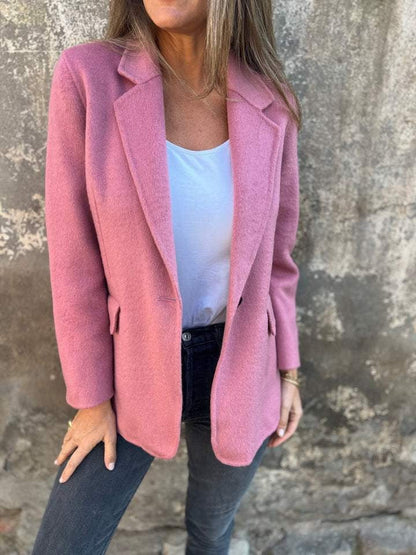 Macaron Colors woolen suit jacket