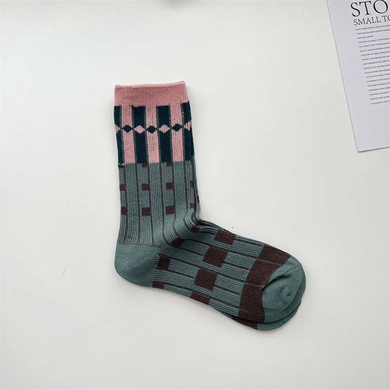 Vintage Lässige Socken Hellgrün